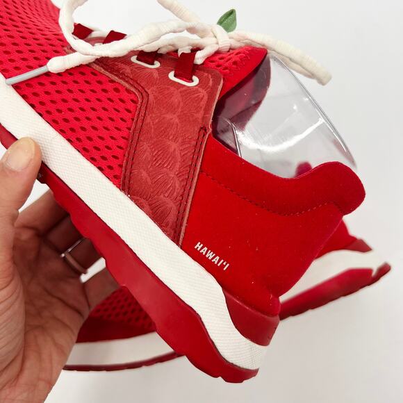 Olukai Wailuku Lychee Red Lace Up Sneakers Women’s Shoes Size 9 - Picture 9 of 11